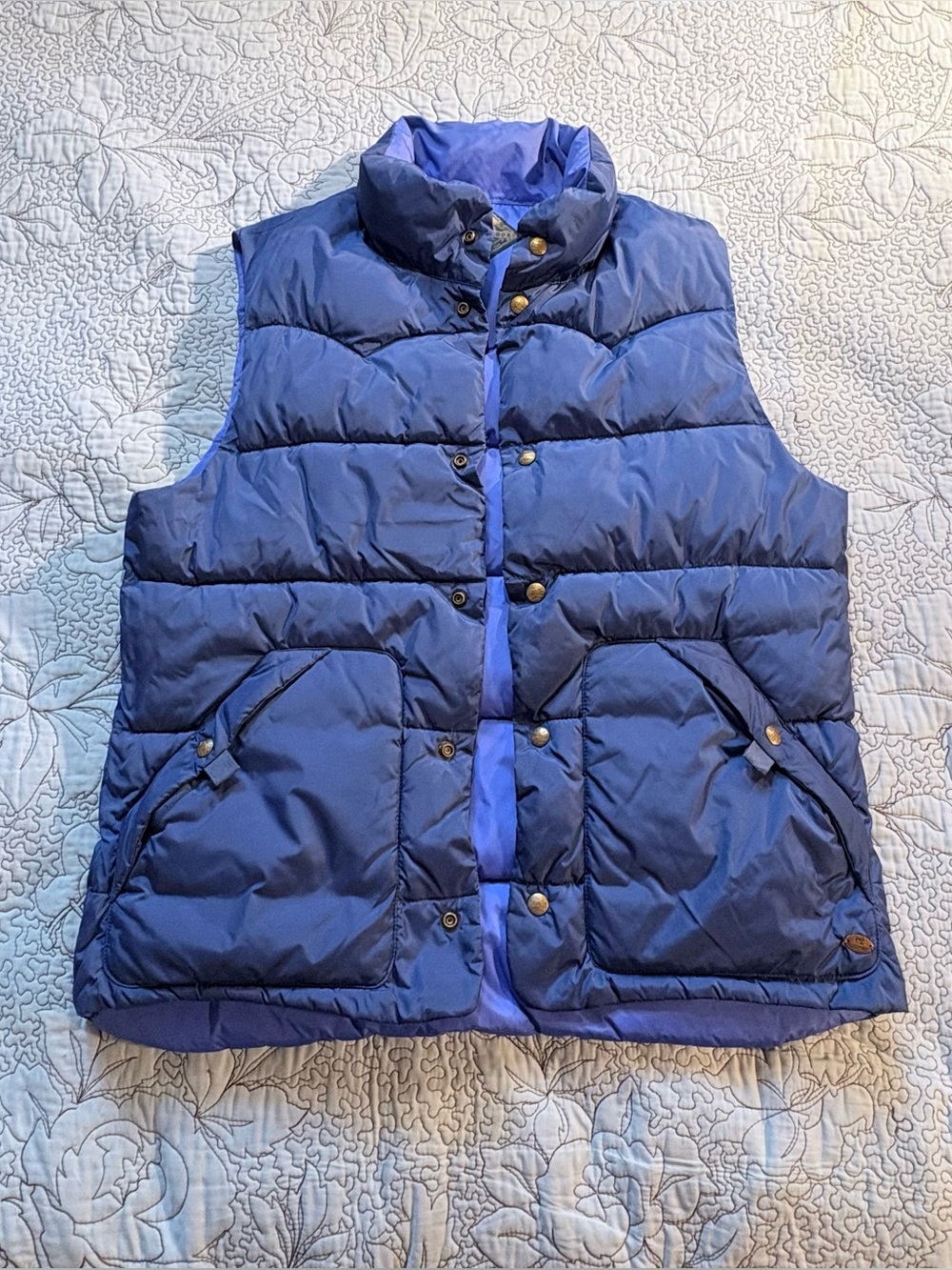 💥Scotch & Soda Reversible Quilted Puffer Vest Snap Front Utility Pockets ~M💛 - Picture 2 of 14